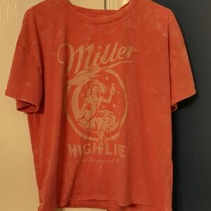 Hybrid Apparel Red Miller High Life T-Shirt